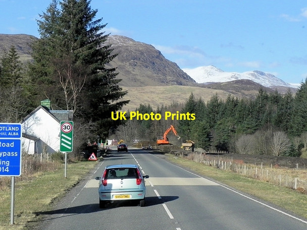 Photo 6"x4" Northbound A82 Approaching Crianlarich Crianlarich c2014