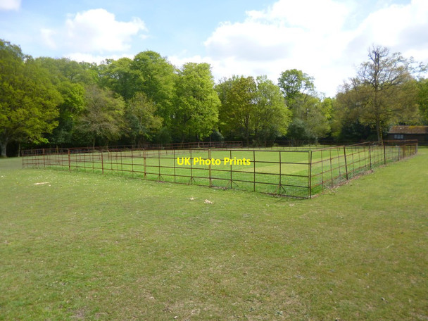 Photo 6"x4" Nomansland, cricket pitch Nomansland\/SU2517 c2014