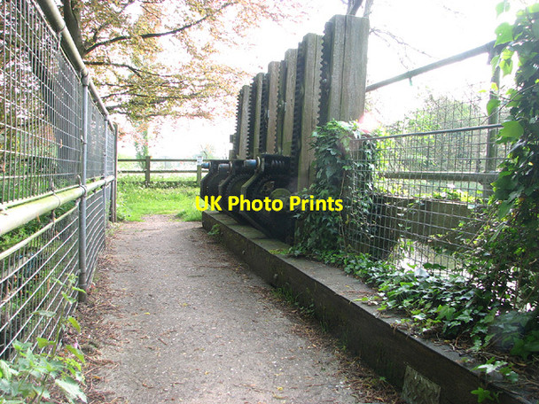 Photo 6"x4" Path over sluice at Taverham Mill Fishery Taverham c2014
