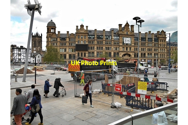 Photo 6"x4" Manchester Exchange Square Manchester c2014