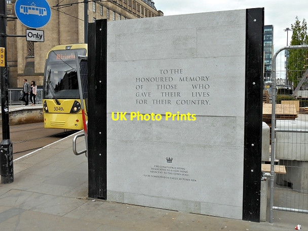 Photo 6"x4" Temporary War Memorial, St Peter's Square Manchester c2014