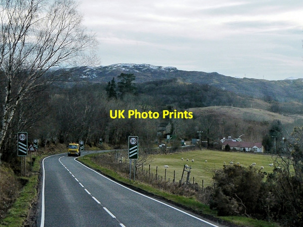 Photo 6"x4" A85 Approaching Ichrachan Brochroy c2014