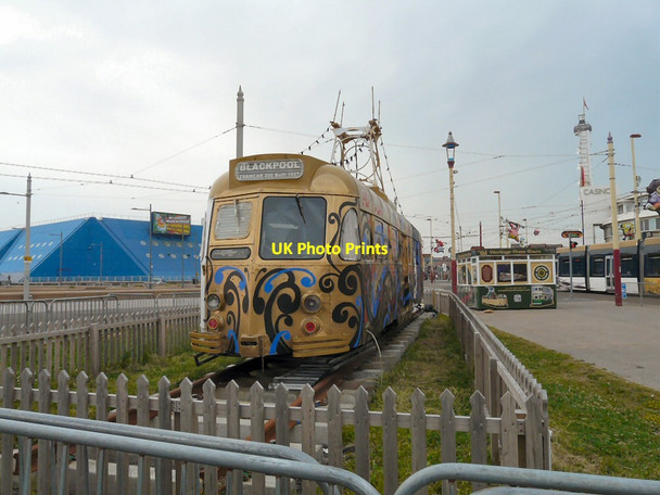 Photo 6"x4" Tramcar 290 at Pleasure Beach South Shore c2013