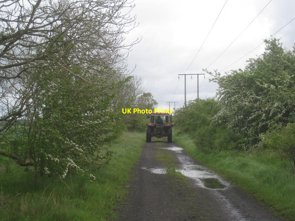 Photo 6"x4" Tractor on the Bubwith Rail Trail Harswell c2014