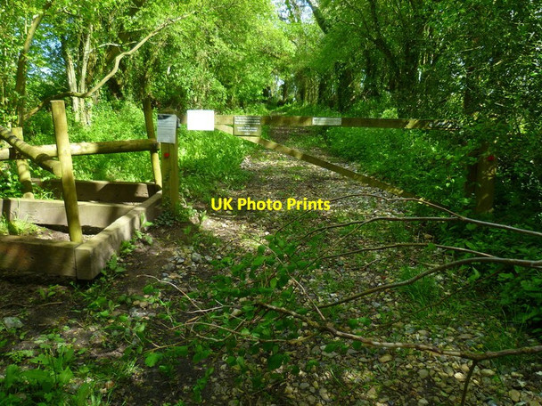 Photo 6"x4" Byway goes east from Lower Wield Lower Wield c2014