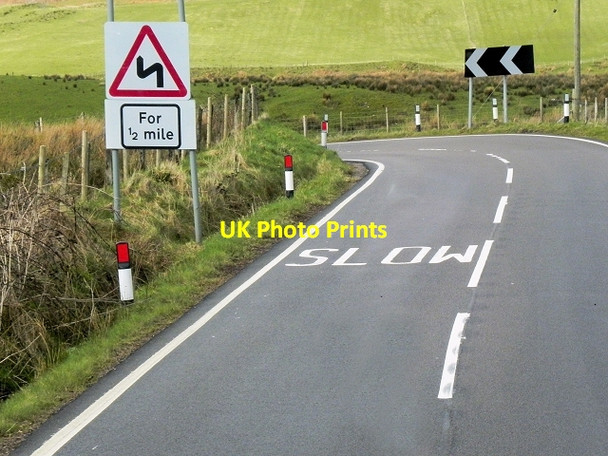 Photo 6"x4" Bends on the A816 near Barravullin Craobh Haven c2014