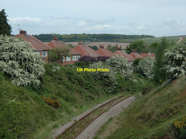 Photo 6"x4" Railway line at the edge of Market Warsop Market Warsop c2014