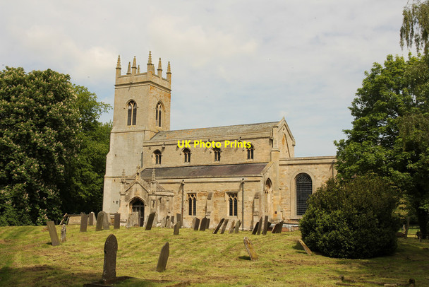 Photo 6"x4" All Saints' church Hougham c2014