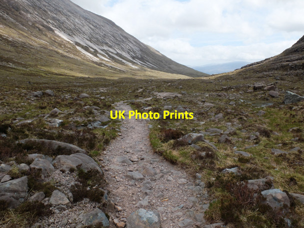 Photo 6"x4" The Coire Dubh M\u00c3\u00b2r path Coire Dubh M\u00f2r\/NG9459 c2014