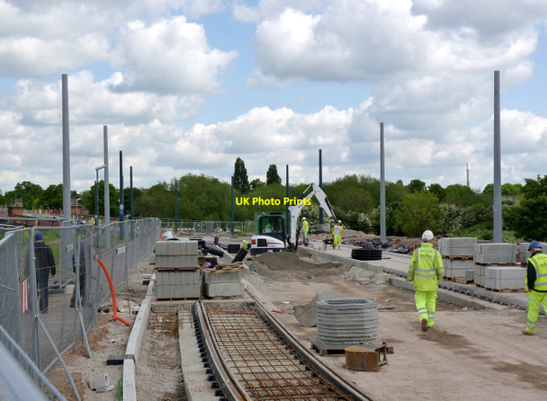 Photo 6"x4" Wilford Village tram stop West Bridgford c2014