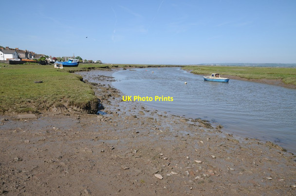 Photo 6"x4" Water channel at Pen-Clawdd Blue Anchor\/SS5495 c2014