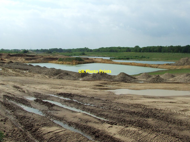 Photo 6"x4" Gravel Pit Flixton\/TM3186 c2014