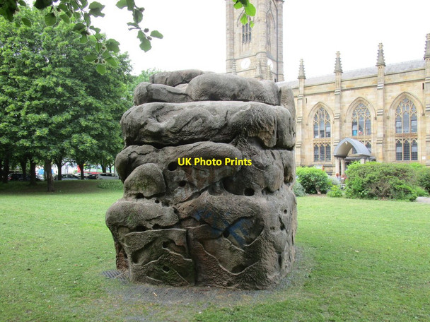 Photo 6"x4" Climbing equipment in the churchyard of St. Mary, Bramall Lane Sheffield\/SK3587 c2014