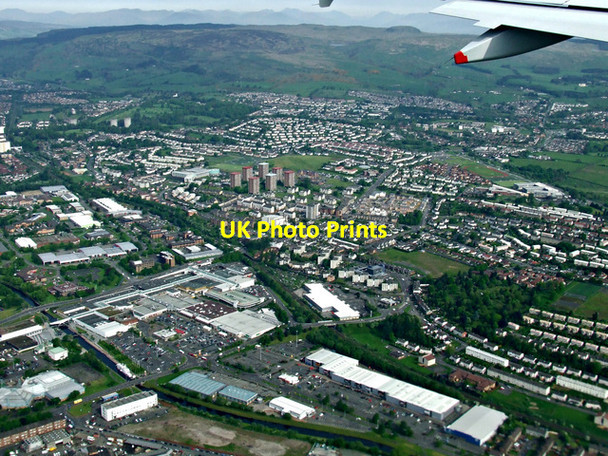 Photo 6"x4" Clydebank from the air Clydebank\/NS4970 c2014