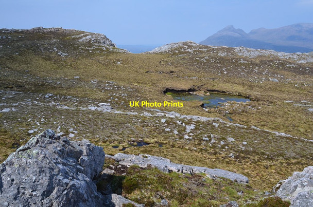 Photo 6"x4" Summit area, Cnoc an Droighinn Inchnadamph c2014