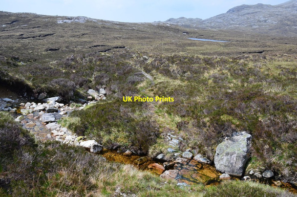 Photo 6"x4" Path crossing the Allt Tarsuinn Inchnadamph c2014