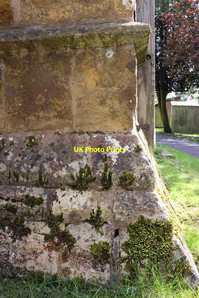 Photo 6"x4" Benchmark on St Mary's Church Melton Mowbray c2014