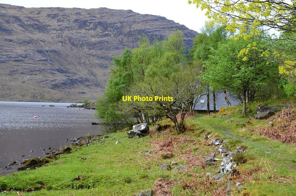 Photo 6"x4" Boat House and path, Loch Damh Doire Damh\/NG8750 c2014