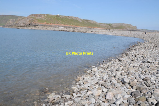 Photo 6"x4" Low tide on Worm's Head Rhossili c2014