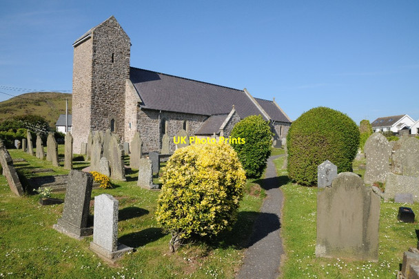Photo 6"x4" Rhossili church Rhossili c2014