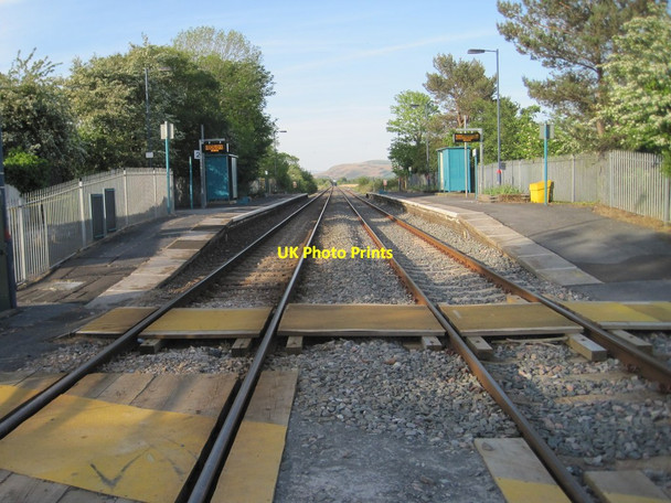 Photo 6"x4" Llangennech railway station, Carmarthenshire Cae-gors c2014