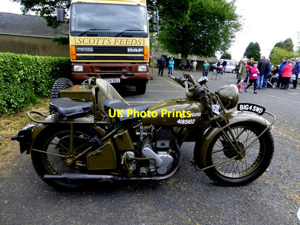 Photo 6"x4" Motorbike, Clogherny Glebe (side view) Beragh c2014