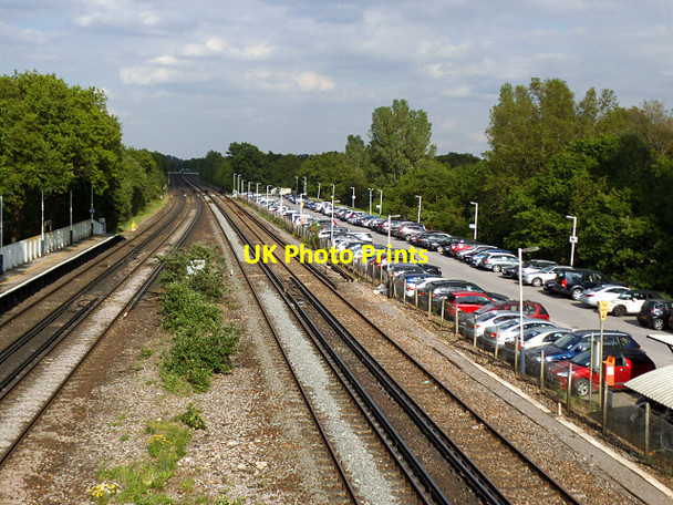 Photo 6"x4" Tracks to the east of Esher station  Esher c2014
