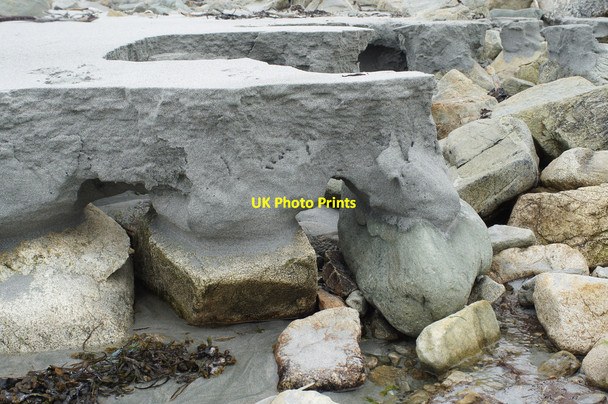 Photo 6"x4" Geomorphology in miniature, Easting beach Mailand c2014