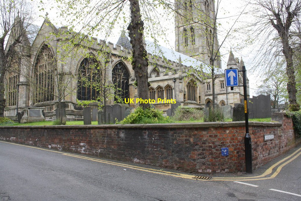 Photo 6"x4" Junction of Castlegate and Church Street Grantham c2014