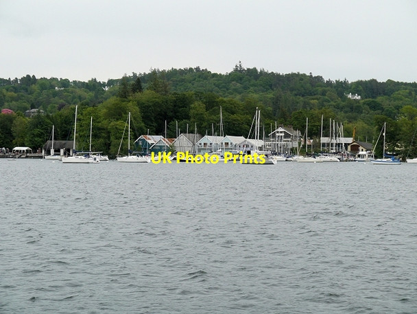 Photo 6"x4" Moorings South of Bowness Bowness-On-Windermere c2014