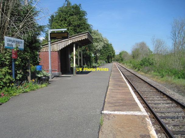 Photo 6"x4" Llangammarch (Wells) railway station, Powys Llangammarch Wells c2014