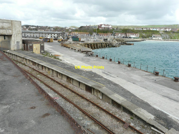 Photo 6"x4" Looking north-northwest from the former Harbour Station Folkestone c2014