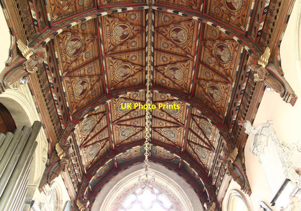 Photo 6"x4" St Peter, Hedenham - Roof Hedenham c2014