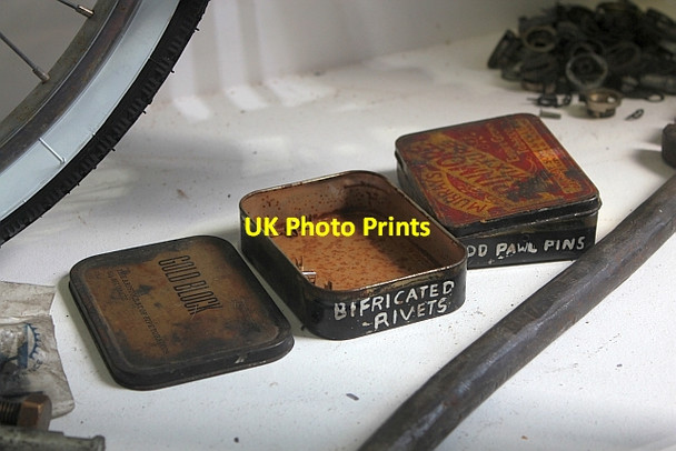 Photo 6"x4" Bifricated Rivets, Pearson Cycles, Sutton Sutton\/TQ2564 c2014