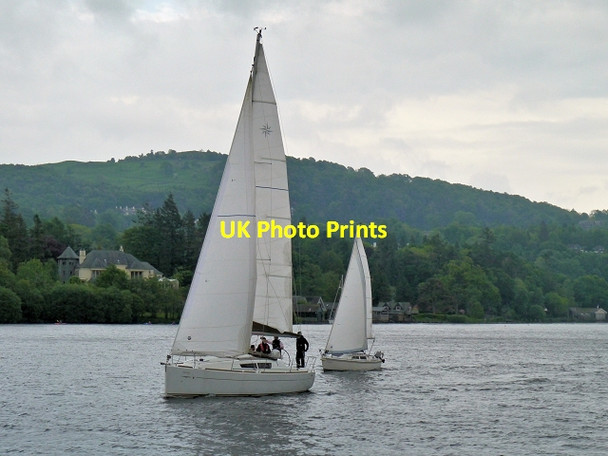 Photo 6"x4" Sailing on Windermere, near Meregarth Windermere\/SD4198 c2014