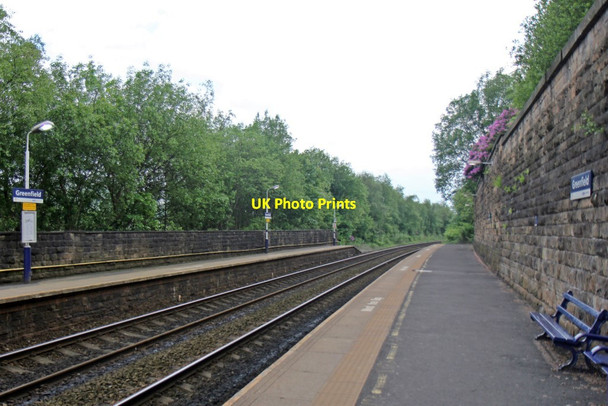 Photo 6"x4" The southwestern end of Greenfield railway station Greenfield\/SD9904 c2014