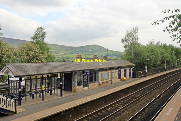 Photo 6"x4" Station building, Greenfield railway station Greenfield\/SD9904 c2014