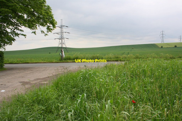 Photo 6"x4" Junction of Westfield Road and road from Westfield Farm Cholsey c2014