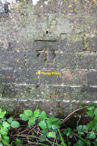 Photo 6"x4" Benchmark on side wall of Neils Road bridge Cholsey c2014