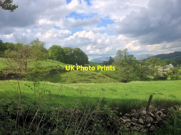 Photo 6"x4" Lakeland View near Esthwaite Hall Far Sawrey c2014