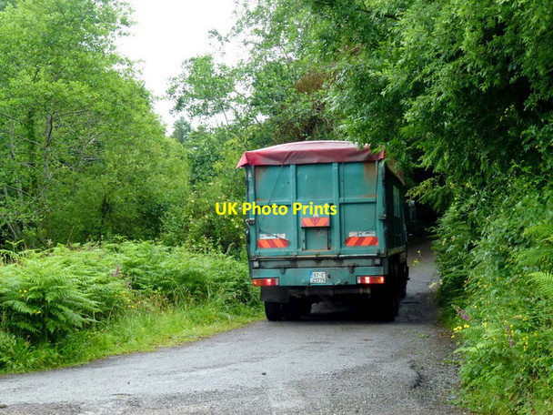 Photo 6"x4" Feed lorry on a rural road Drimoleague c2013