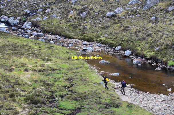 Photo 6"x4" Looking for a crossing point Leitir Dhubh\/NC2728 c2014