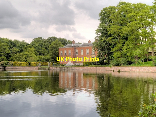 Photo 6"x4" Moat and Hall, Dunham Massey (Stamford Military Hospital) Dunham Town c2014