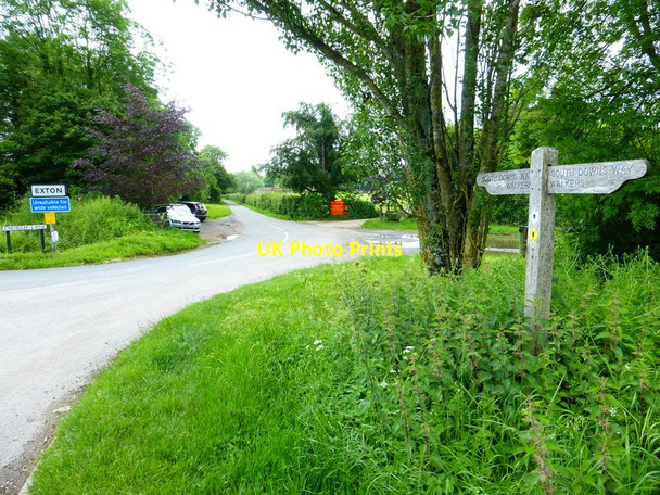 Photo 6"x4" Looking along Church Lane towards Exton Exton\/SU6121 c2014