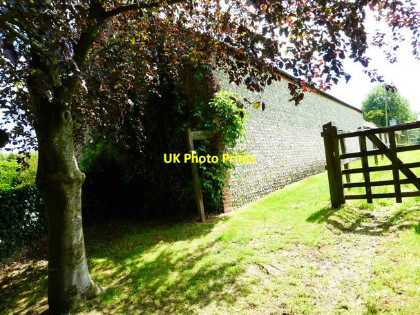 Photo 6"x4" Footpath departs from Exton Farm Corhampton c2014