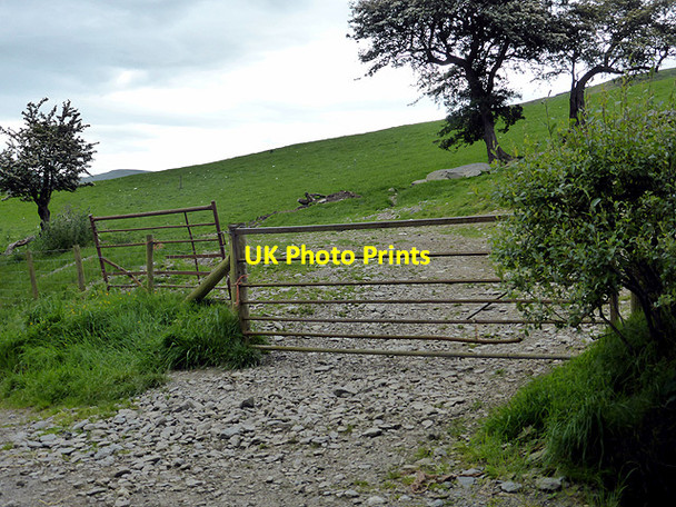 Photo 6"x4" Farm gate beside the Cwm Ceulan road Tal-y-bont\/SN6589 c2014