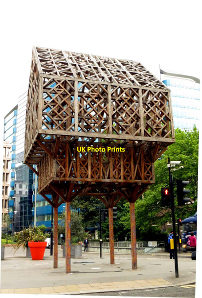 Photo 6"x4" Paleys upon Pilers in Aldgate London c2014