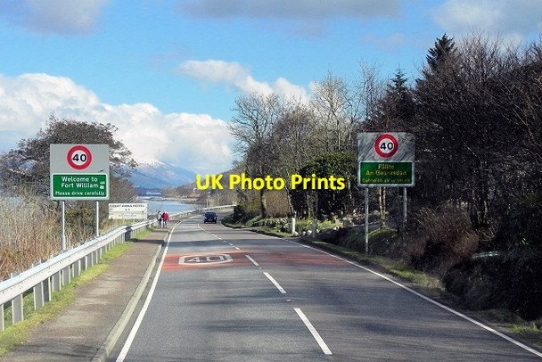 Photo 6"x4" A82, Welcome to Fort William Druimarbin c2014