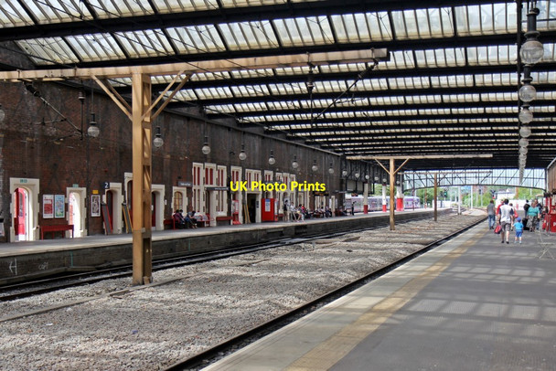 Photo 6"x4" Underneath the canopy, Stoke-on-Trent railway station Stoke-on-Trent c2014
