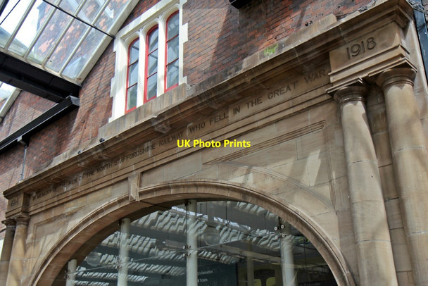 Photo 6"x4" In Memoriam, Stoke-on-Trent railway station Stoke-on-Trent c2014